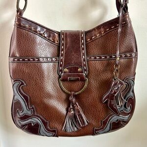 American West western leather bag